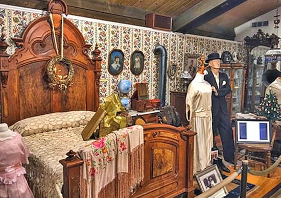 haunted bedroom display
