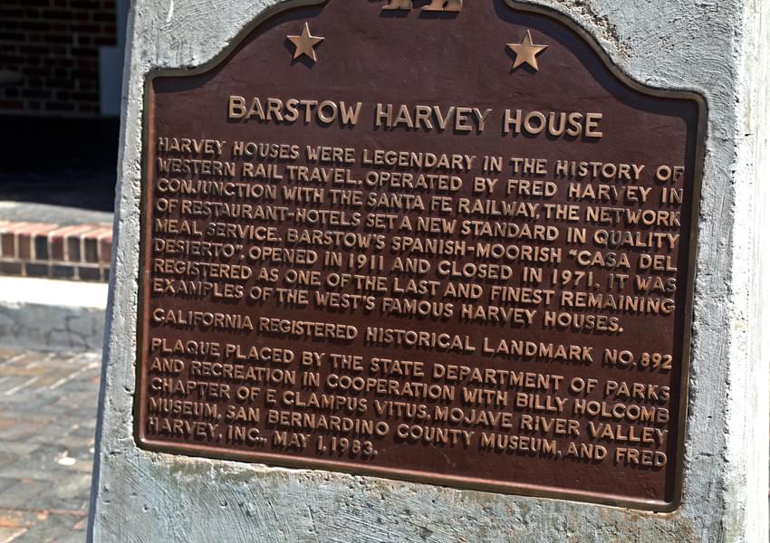 Barstow Harvey House paranormal